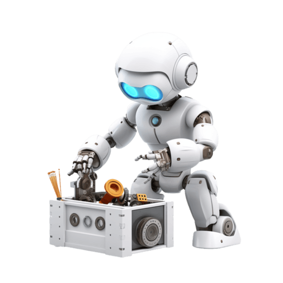 潮国创意修理机器人的技工维修工AI
