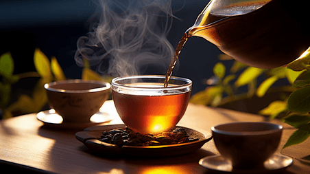 潮国创意茶艺茶道煮茶茶香泡茶摄影图茶文化