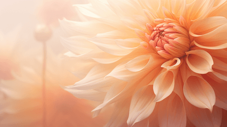 创意柔和桃透明花瓣流行色背景潘通流行色