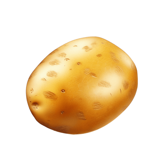 创意ai绘画饱满土豆农作物蔬菜元素免抠图案