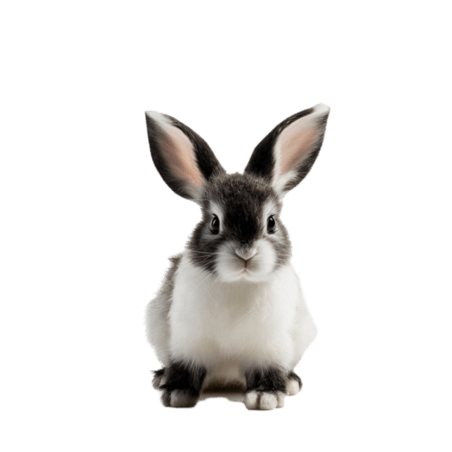 创意创意可爱兔子元素免抠图案动物摄影