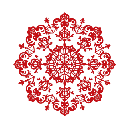 创意红色新年国风传统窗花剪纸