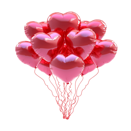 创意爱心情人节装饰素材立体气球