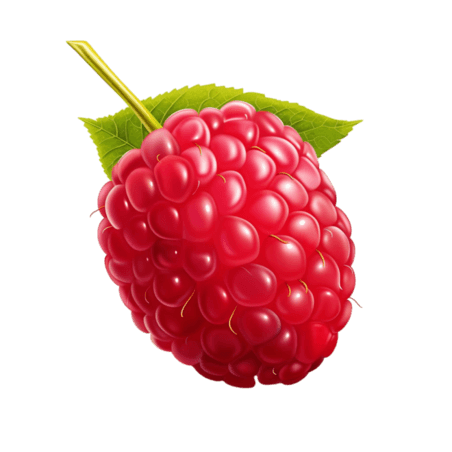 树莓浆果水果元素免抠图案