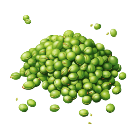 创意简洁蔬菜农作物绿色青豆元素免抠图案