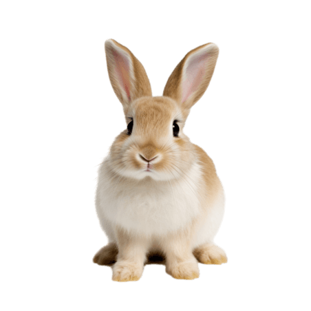 创意装饰可爱兔子动物摄影宠物元素免抠图案