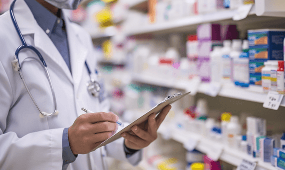 创意药剂师做药品记录药方商品货架药店