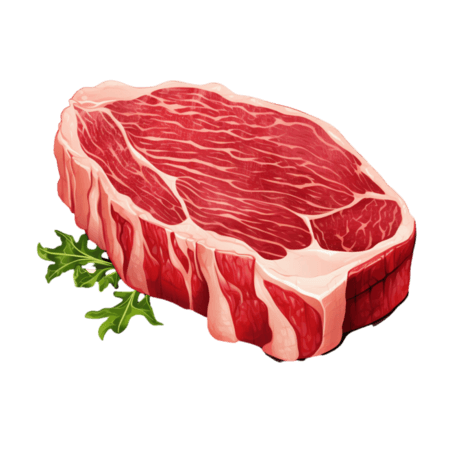 创意矢量新鲜牛排元素免抠图案生鲜肉类