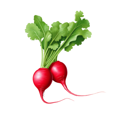 蔬菜农作物创意3d红色萝卜元素立体免抠图案
