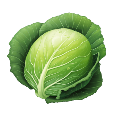 创意蔬菜农作物卷心菜丰富包菜元素免抠图案