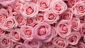 创意粉色玫瑰花瓣情人节花朵平铺图片