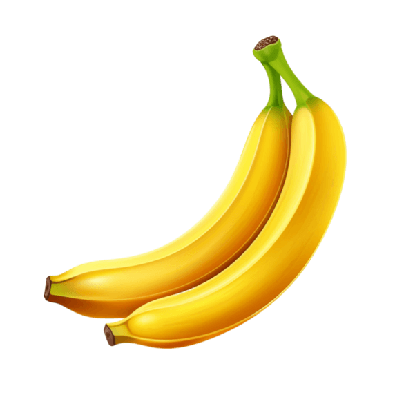 创意造型新鲜香蕉果实水果元素免抠图案