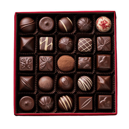 创意素材巧克力礼盒情人节礼物元素免抠图案