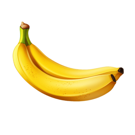 创意AICG新鲜香蕉果实水果元素免抠图案