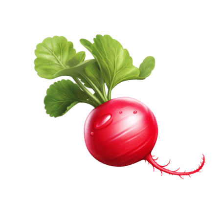 创意数字艺术红色萝卜蔬菜农作物元素免抠图案