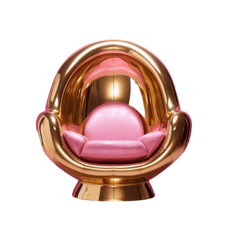 创意创意粉色椅子元素沙发家具免抠图案