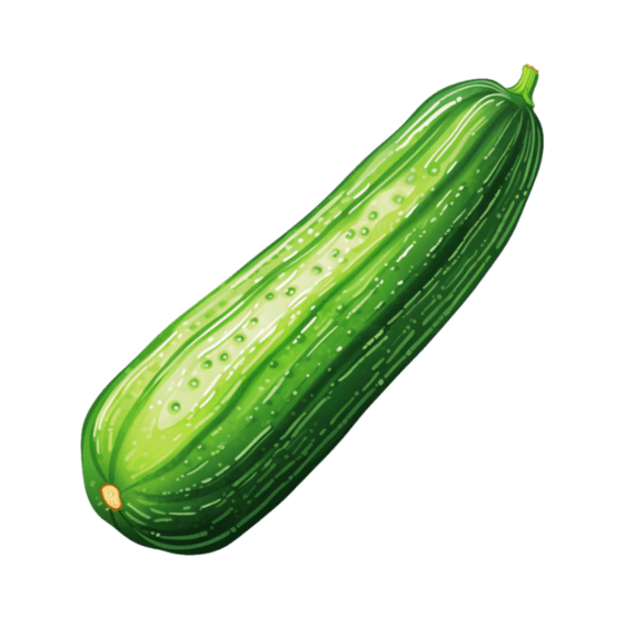 创意黄瓜农作物新鲜蔬菜元素免抠图案