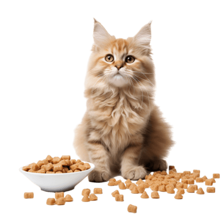 动物宠物猫粮摄影可爱小猫元素免抠图案