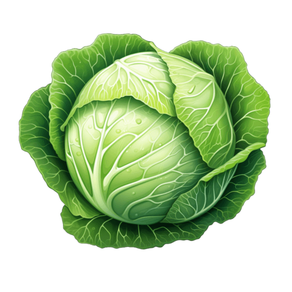 蔬菜农作物卷心菜创意简洁丰富包菜元素免抠图案