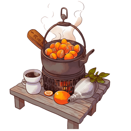 创意春节温馨围炉煮茶冬季菜肴9图片