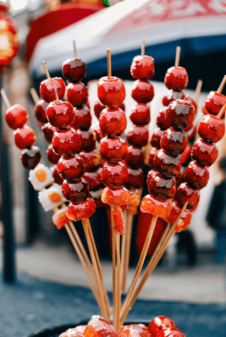 创意春节美食新年红色冰糖葫芦摄影照片34