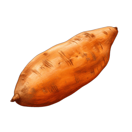 农作物主食粮食创意简约红薯地瓜元素立体免抠图案