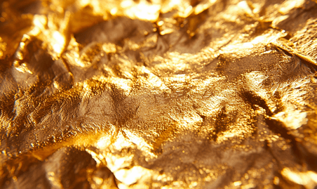 创意豪华金色金箔黄铜纹理质感背景