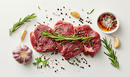 创意新鲜牛肉食材材料生鲜烤肉西餐牛排美食