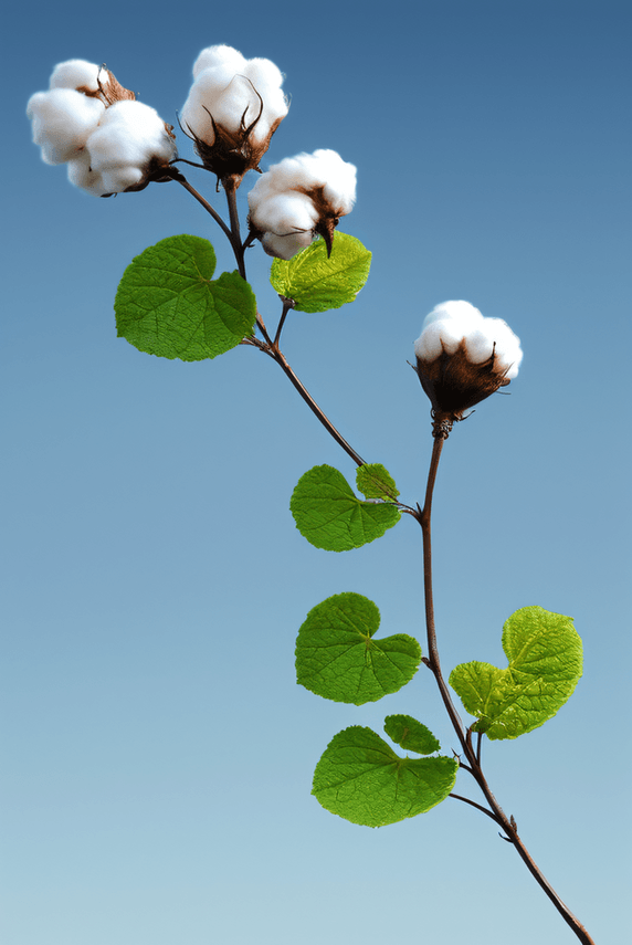 家纺原料成熟棉花植物农作物摄影图