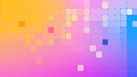 创意潮流绚丽蓝粉色几何色块网点设计图