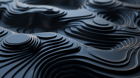 创意黑色抽象线条纹理质感工业风暗黑背景图11