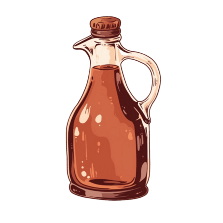 创意卡通复古玻璃瓶元素酒水饮料啤酒糖精免抠图案