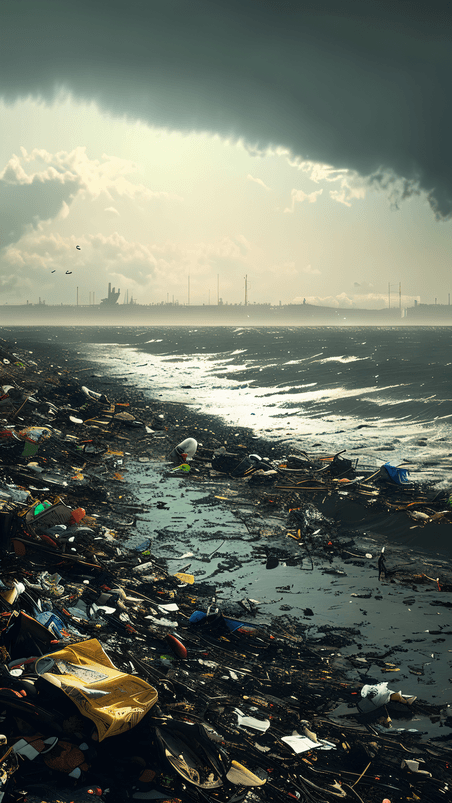 创意被污染的大海核污染海洋污染环境污染1