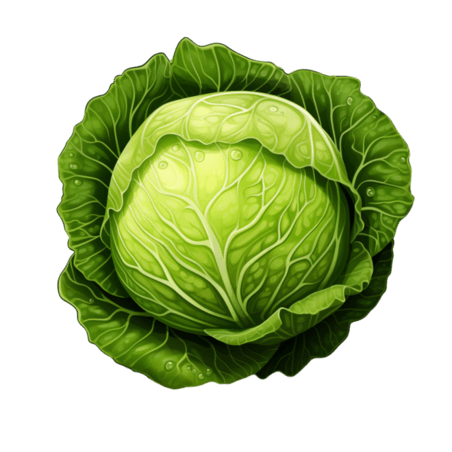 卷心菜创意素材蔬菜农作物丰富包菜元素免抠图案