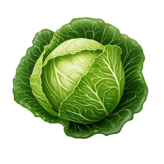 创意蔬菜农作物卷心菜丰富包菜元素免抠图案