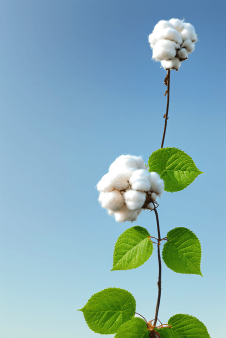 植物农作物成熟棉花家纺原料摄影图