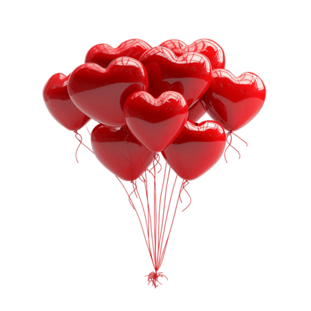 创意情人节装饰素材气球爱心