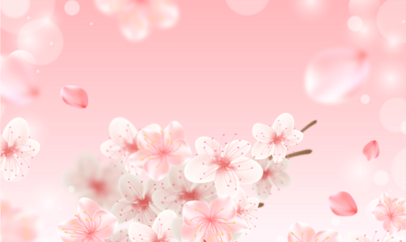 创意唯美桃花清新春季春天植物浪漫粉色樱花背景