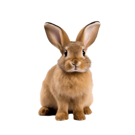 创意造型可爱兔子动物摄影元素免抠图案