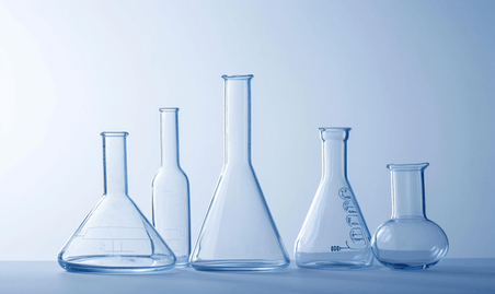 创意实验室的玻璃器皿生物化学医疗研究