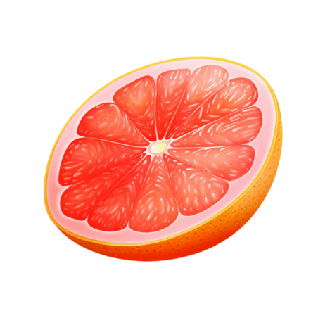 创意ai新鲜橙子元素免抠图案果实水果西柚