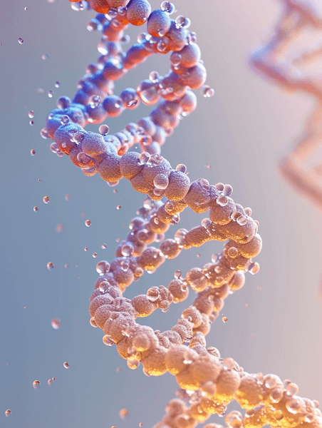 创意dna基因医疗医学概念生物结构