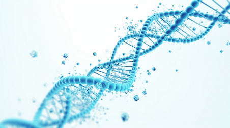 创意蓝色白色网状生物科技基因检测商务背医疗DNA背景