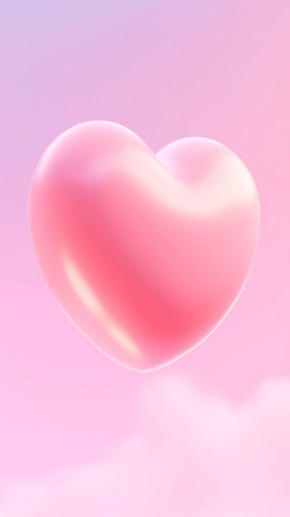 创意七夕情人节浪漫爱心粉色背景