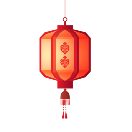 创意红色春节喜庆装饰元素灯笼