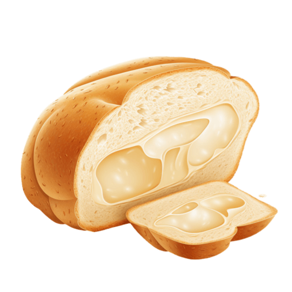 创意质感奶油元素免抠图案面包烘培美食
