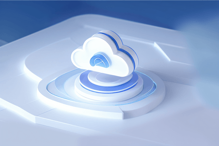 蓝色云端科技创意金融商务办公3D立体ICON图标背景7