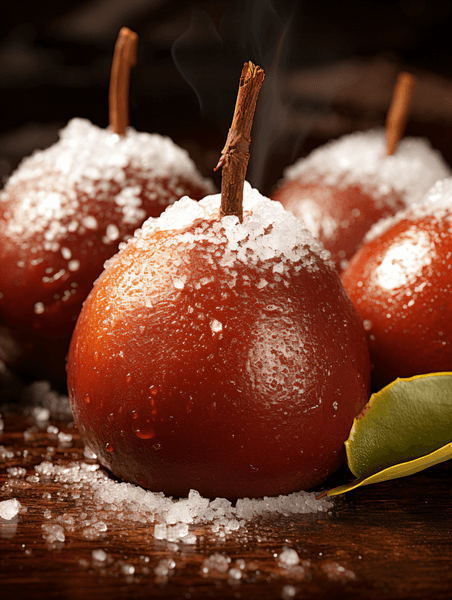 创意营养美味的水果冻梨东北美食特产水果冬天