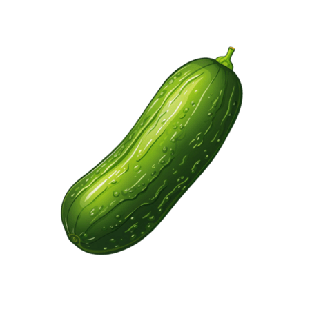 黄瓜农作物新鲜蔬菜元素免抠图案
