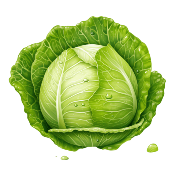 蔬菜农作物卷心菜创意合成丰富包菜元素免抠图案